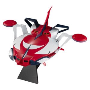 Spazer Grendizer U SMP Bandai Shokugan vue avant sur socle 2