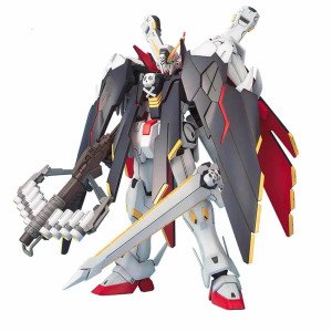 Crossbone Gundam X1 Full Cloth MG 1/100 équipé de son armure, de son épée et du Peacock Smasher.